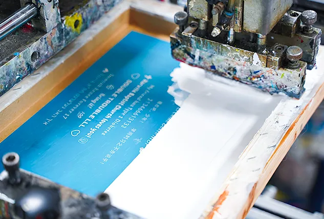 Screen Printing Process in Action